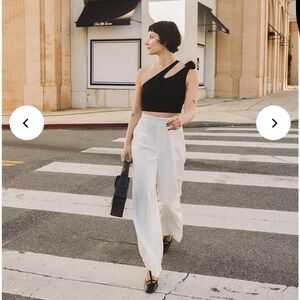 NWT Petite Studio NYC Alanis Pants - Ivory